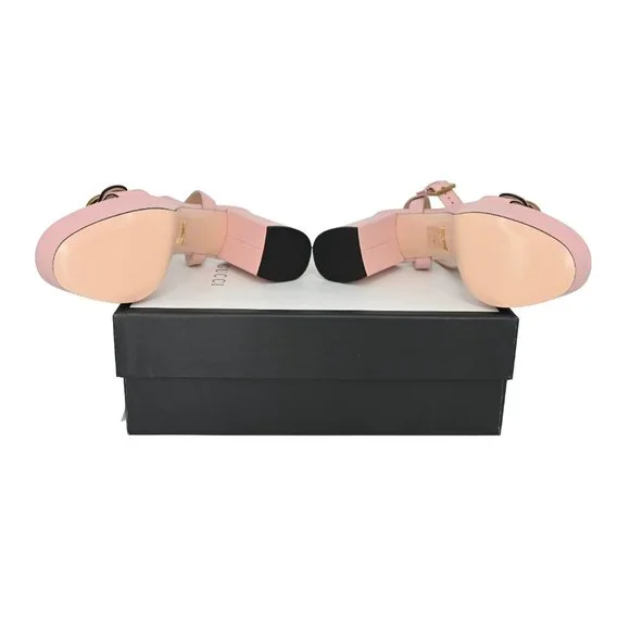 Gucci GG Marmont Leather Platform Sandals - Picture 14 of 16